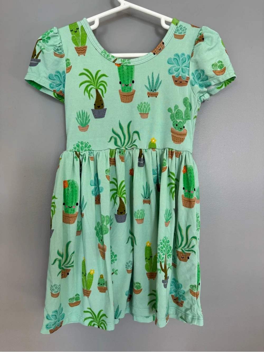 Little Sleepies Cactus dress with pockets - 2T